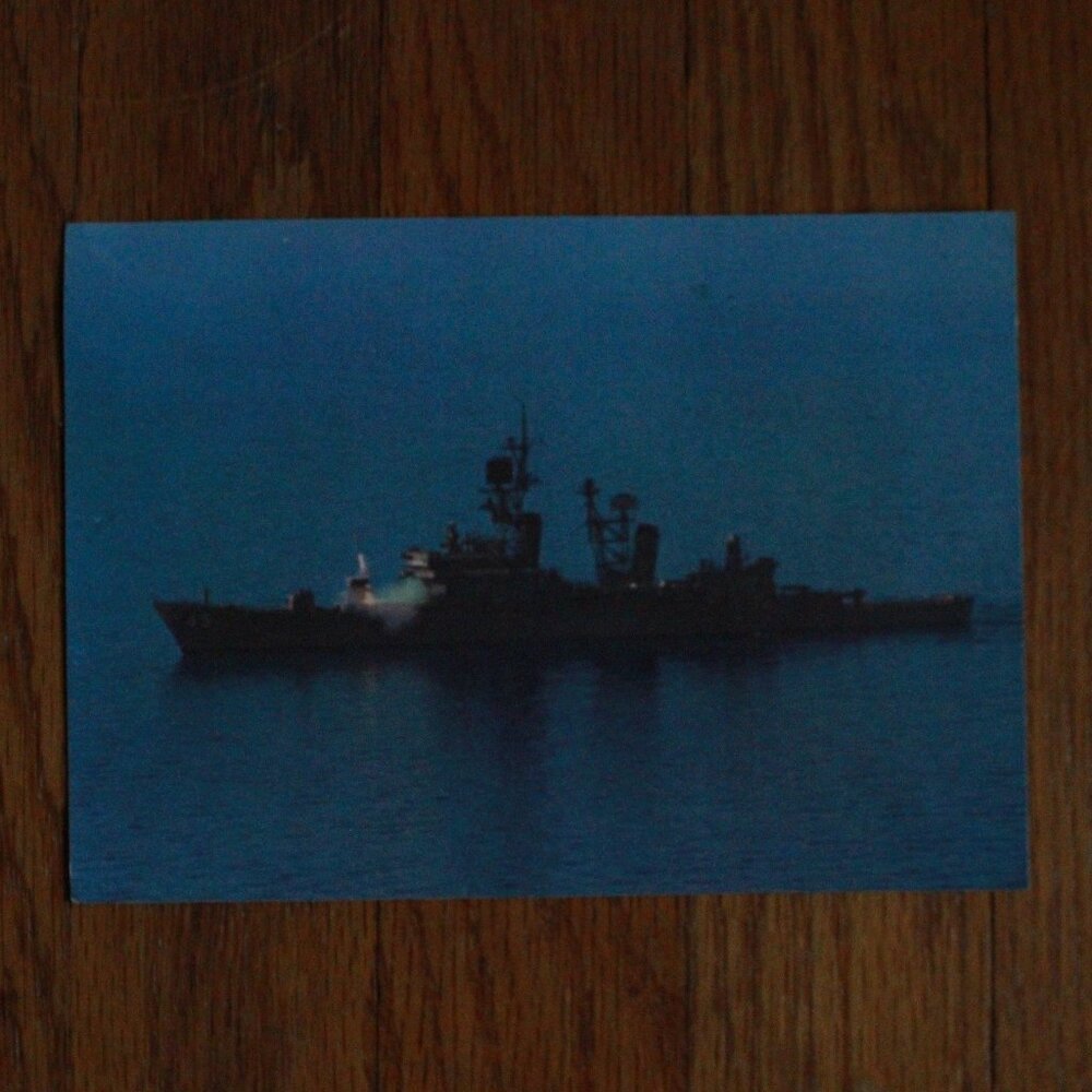 Vintage "USS Dewey" Naval Souvenir Postcard